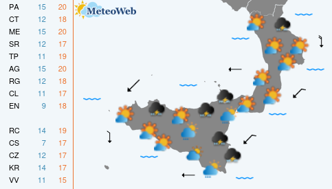 Previsioni Meteo Sabato 31 Ottobre