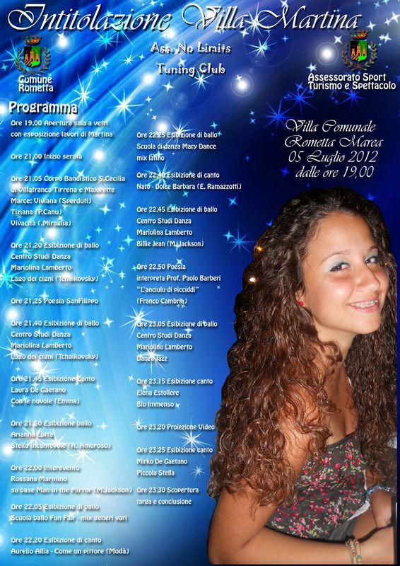 Locandina evento 5 luglio 2012