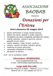 Locandina Raccolta Materiale