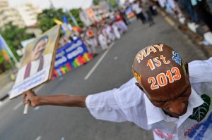 SRI LANKA-POLITICS-MAYDAY