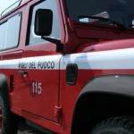 vigili del fuoco: un mezzo del Corpo