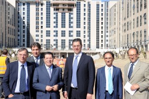 Il Presidente Scopelliti durante il sopralluogo alla cittadella regionale