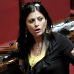 13/06/2012 Roma, discussione e voto di fiducia sui maxi emendamenti al disegno di legge anti corruzione. Nella foto la relatrice del testo Iole Santelli