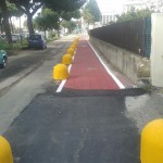 pista ciclabile  1 sul marciapiede