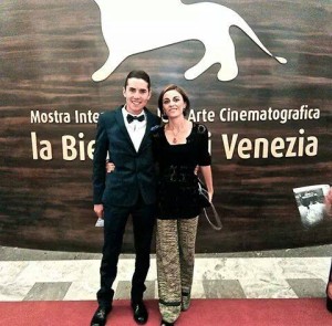 Pasquale con Anna Ferruzzo al festival del cinema di Venezia