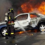auto incendiata
