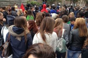 studenti in piazza