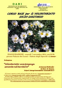 locandina corso volontario socio sanitario