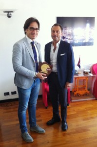 Sindaco Falcomatà con AD di MCT Bagalà