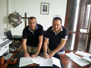 sindaco Pasquale Brizzi e il vice-presidente del Consorzio Pasquale Perri