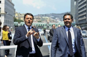 Renzi e Toti - foto LaPresse