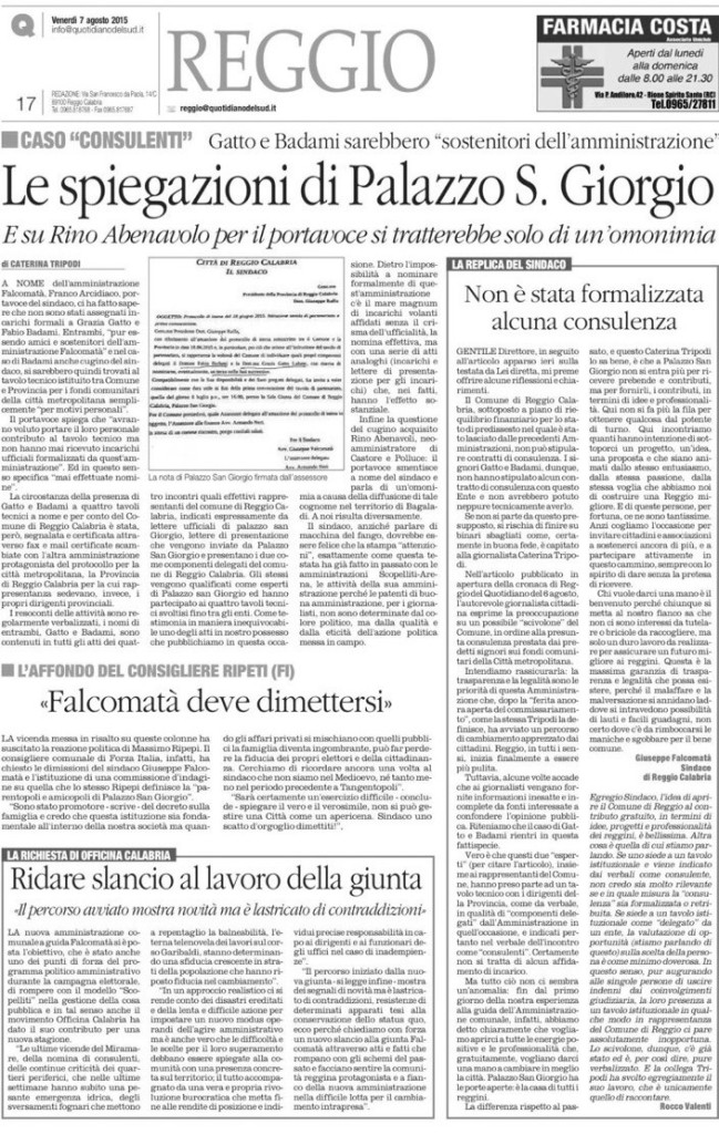 IL QUOTIDIANO REGGIO