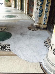 mosaico sfigurato galleria vittorio emanuele