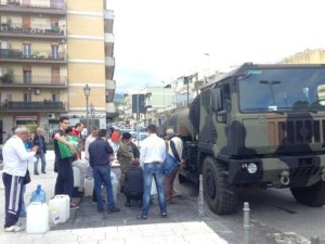 esercito porta acqua messina