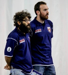 I co-allenatori della Vis Checco D'Arrigo e Fabio Farina