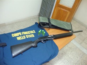 Foto sequestro fucile - antibracconaggio