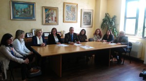 Foto conferenza stampa Media Agorà