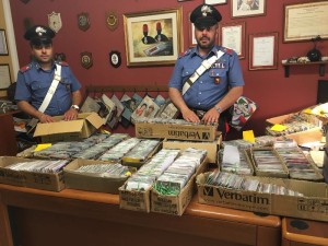 Foto materiale sequestrato