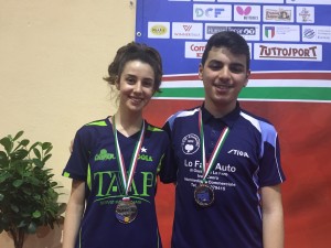 Martina Petralia e Matteo Florio Vice Campioni d'Italia di doppio Misto