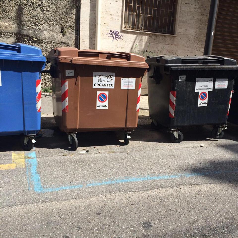 Cassonetti sui parcheggi Reggio calabria