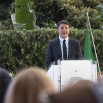 Matteo Renzi a Taormina per la presentazione del logo del G7