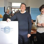 Referendum: Matteo Renzi e Agnese Landini al voto