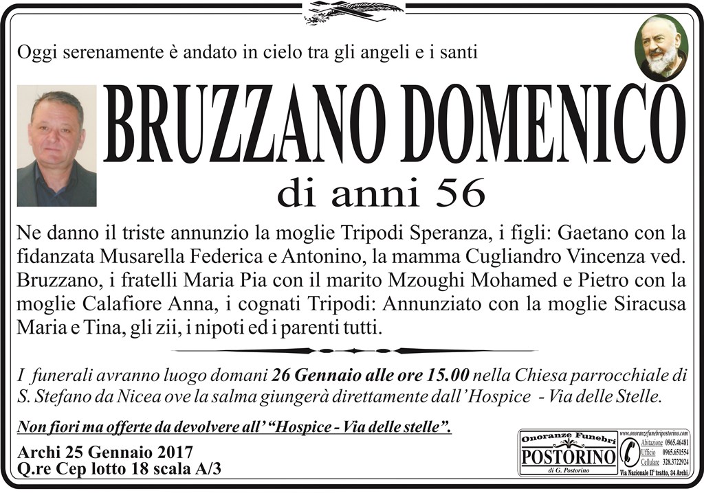 Bruzzano Domenico.