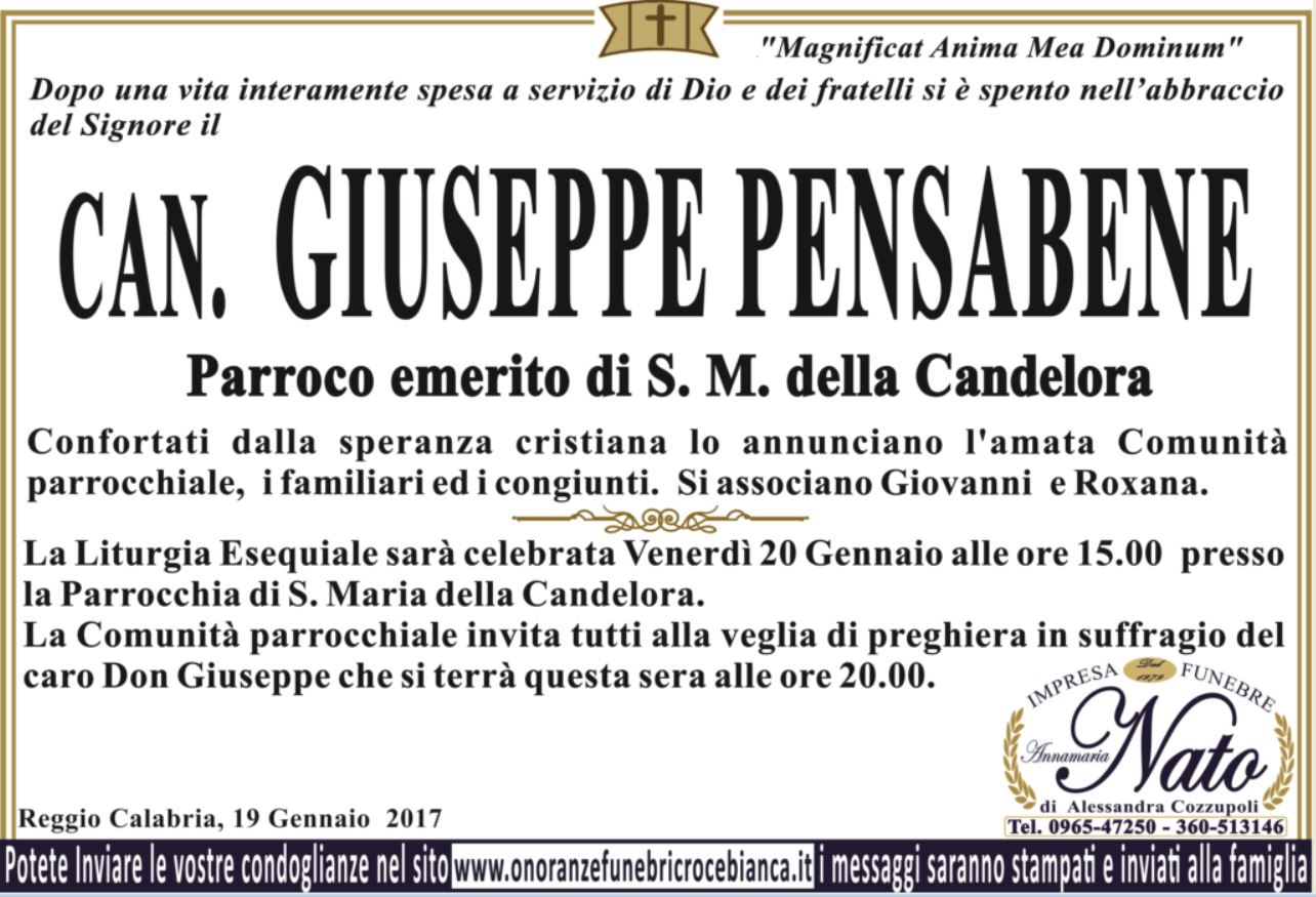 Can. Giuseppe Pensabene