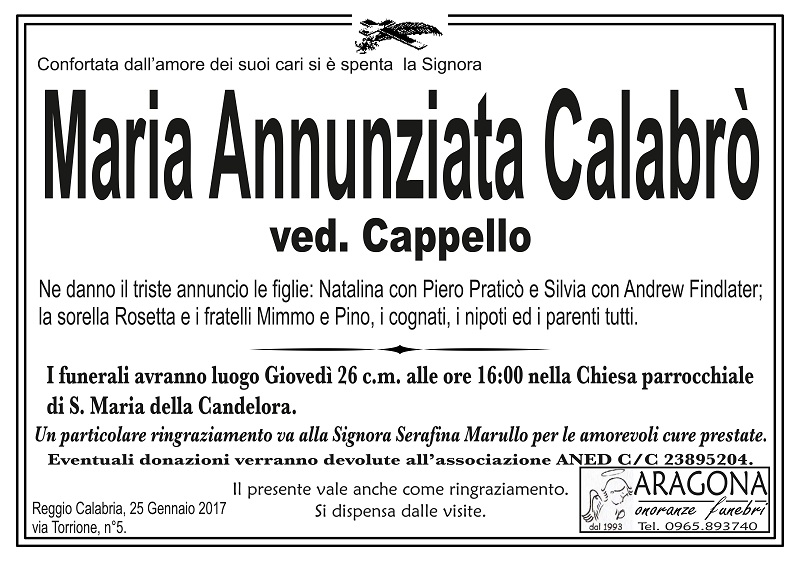 calabrò maria annunziata