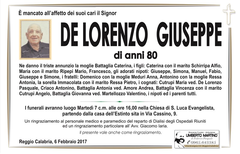 De Lorenzo Giuseppe
