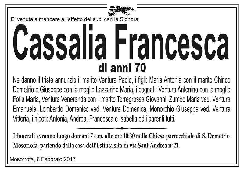 Francesca Cassalia