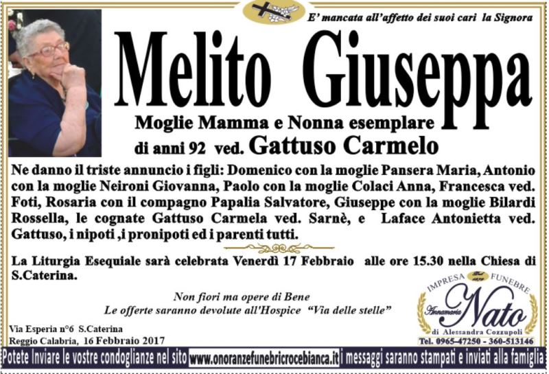 MELITO GIUSEPPA