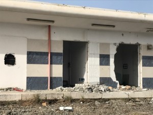 Prime demolizioni nella Stazione Metromare (Foto del 24.02.17)