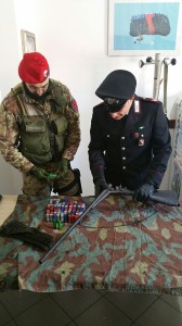 rinvenimento armi carabinieri