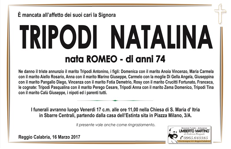 tripodi natalina