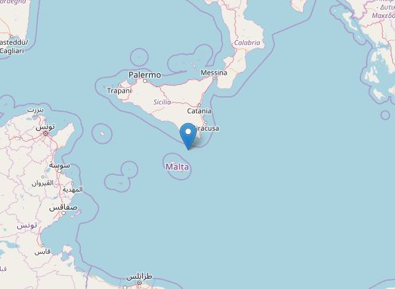 Terremoto Malta Sicilia