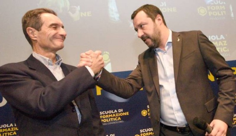 Attilio Fontana Matteo Salvini