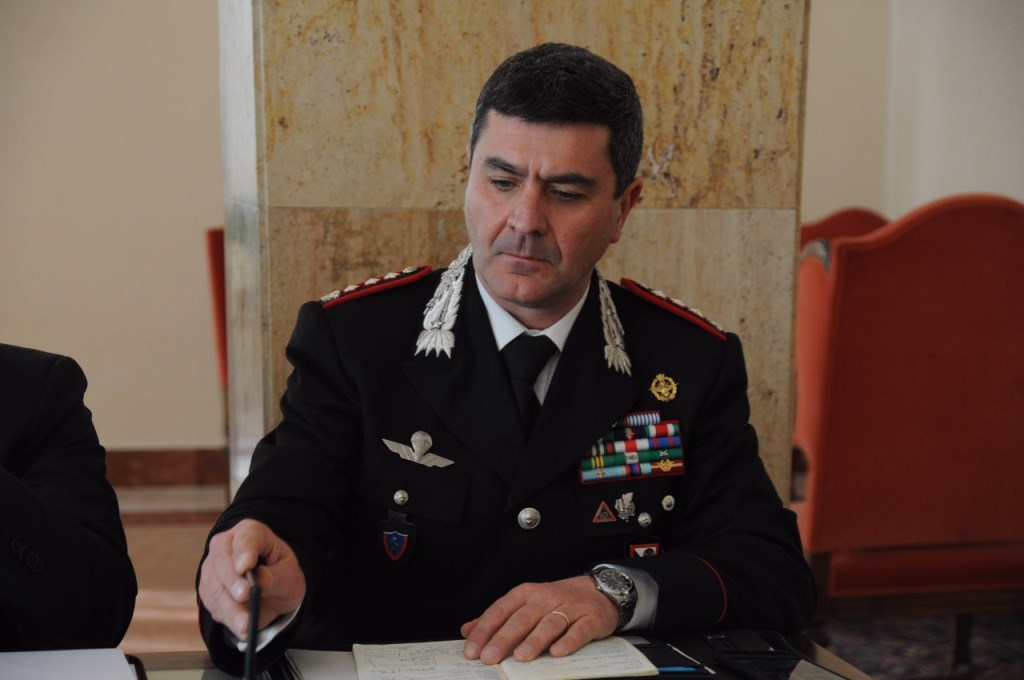 Giuseppe Battaglia comandante provinciale dei Carabinieri di Reggio Calabria