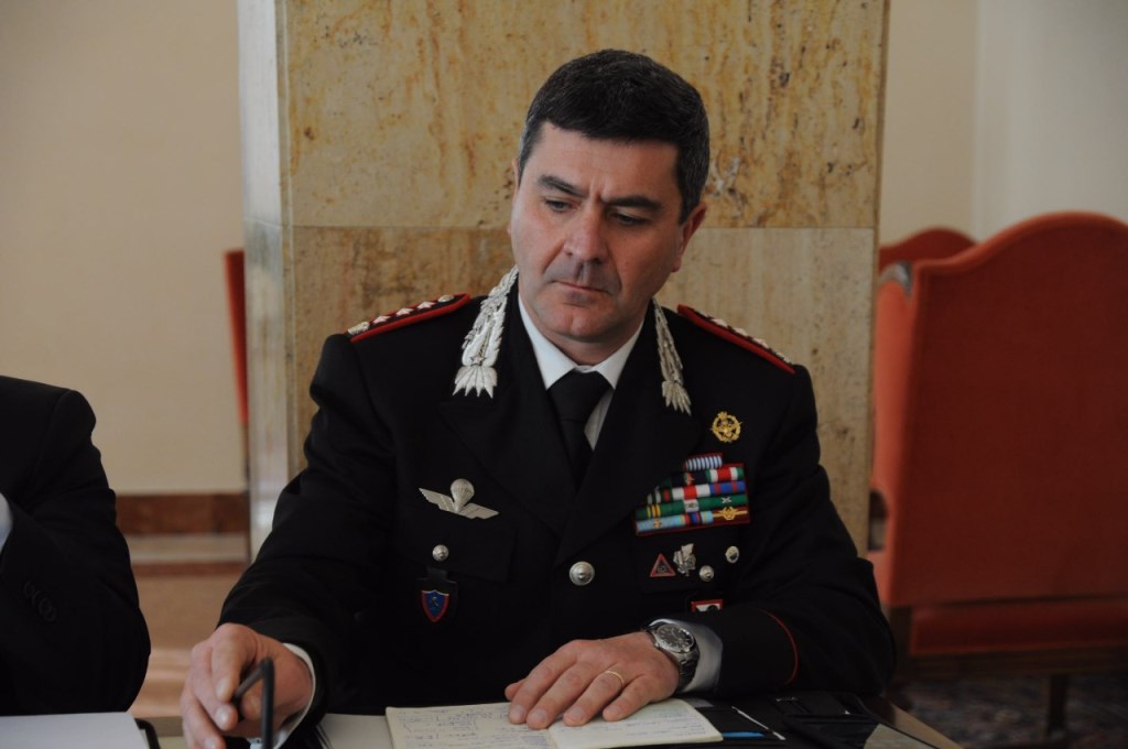 Giuseppe Battaglia comandante provinciale dei Carabinieri di Reggio Calabria