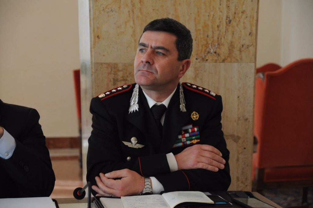 Giuseppe Battaglia comandante provinciale dei Carabinieri di Reggio Calabria