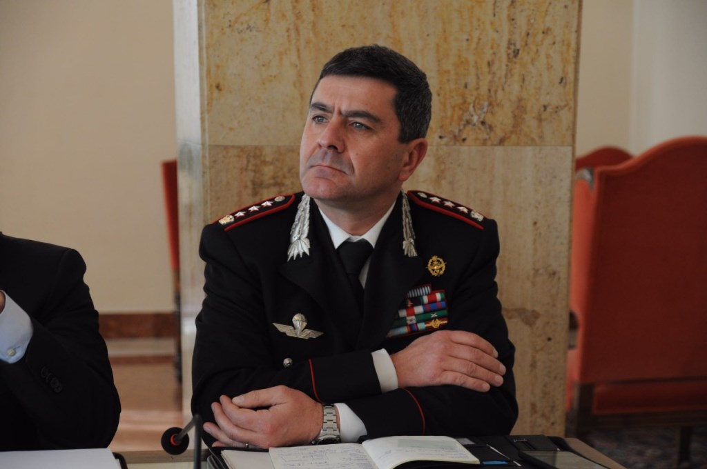 Giuseppe Battaglia comandante provinciale dei Carabinieri di Reggio Calabria