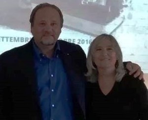 Il professor Francesco Pira e Fulvia Toscano