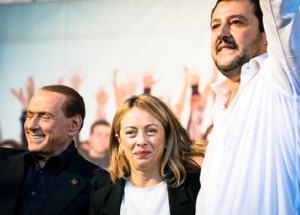 berlusconi salvini meloni