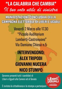 2 marzo Liberi e Uguali