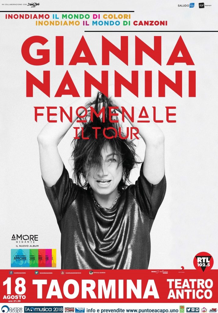 Gianna Nannini torna in concerto al Teatro Antico di Taormina [INFO UTILI]
