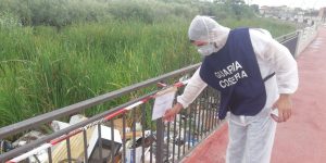 Torrente Pantano Bracaleone sigilli alla discarica abusiva