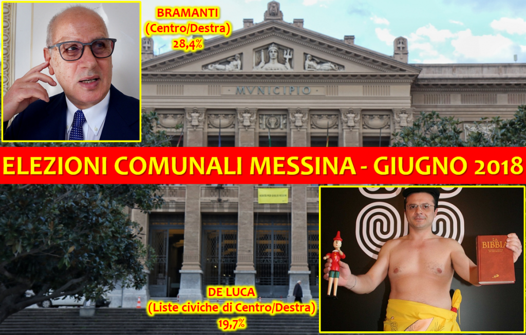 elezioni messina ballottaggio bramanti de luca