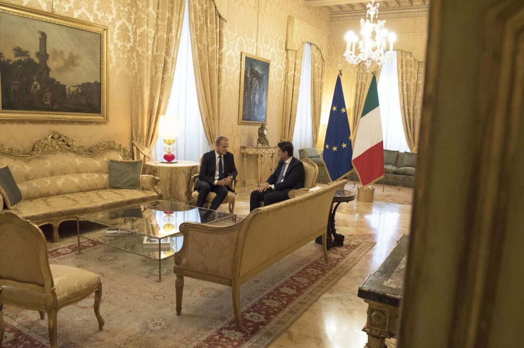 incontro Tusck e Conte