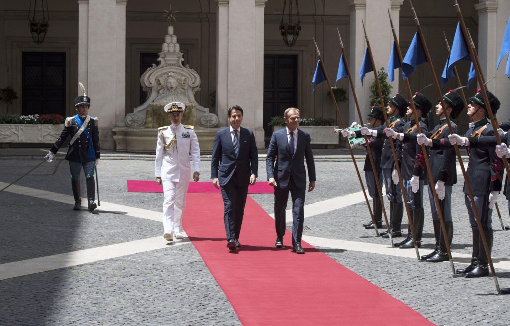 incontro Tusck e Conte
