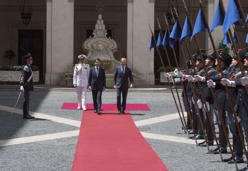 incontro Tusck e Conte